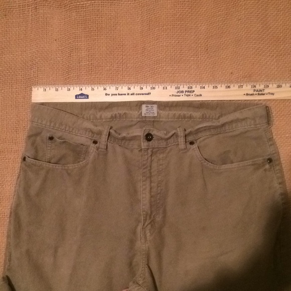 J Crew corduroy tan 38X30 vintage bootcut pants - Picture 3 of 7